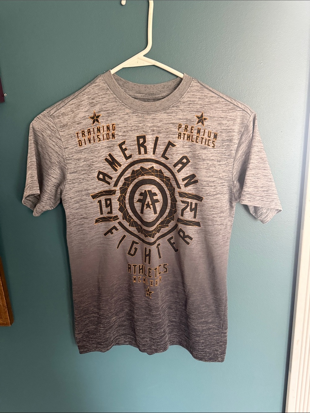 American Fighter Gray Ombre Graphic Tee